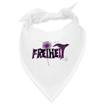 Freiheit - Bandana - Weiß - Vorne