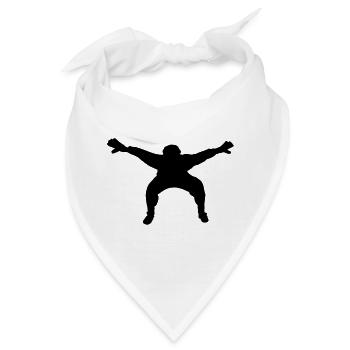 Fußball- oder Handballkeeper mit breiten Händen - Bandana - Weiß - Vorne