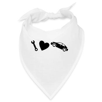 Car Auto - Bandana - Weiß - Vorne