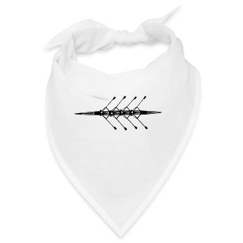 Rudern, Ruderboot, Vierer - Bandana - Weiß - Vorne