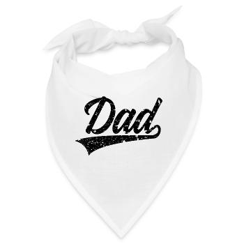 DAD SWOOSH WERDENDER PAPA - Bandana - Weiß - Vorne