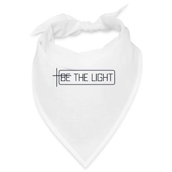 be the light - Bandana - Weiß - Vorne
