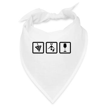 Winzer Gear - Winzer Zubehör Weinrebe Korkenzieher - Bandana - Weiß - Vorne