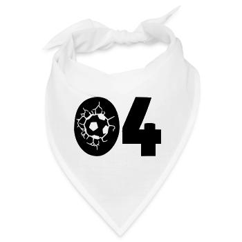 Fussball Trikot Nummer 04 - Bandana - Weiß - Vorne