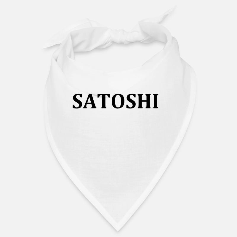 Lettrage SATOSHI pour Bitcoiner Blockchain Bandana