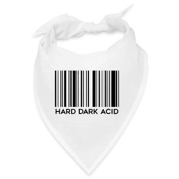 Hard Dark Acid Techno | Wir lieben Dark Techno | IDM - Bandana - Weiß - Vorne