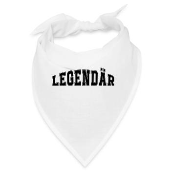 Legendär - Bandana - Weiß - Vorne