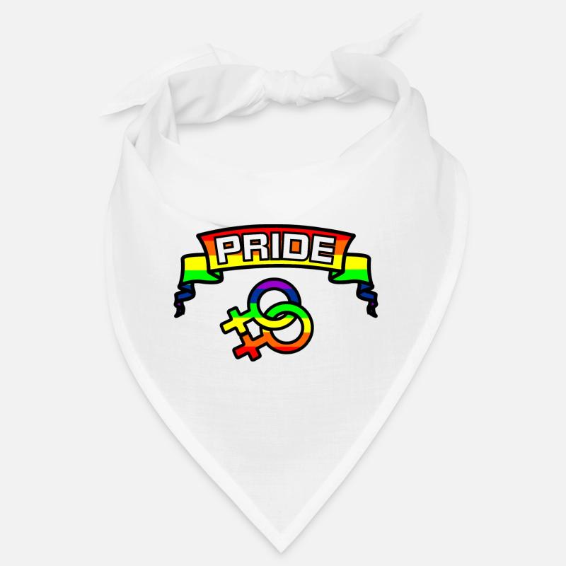 Rainbow lesbies proud logo 2 Bandana