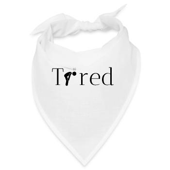 müde originelle geschenkidee - Bandana - Weiß - Vorne