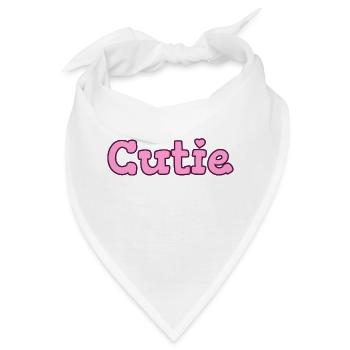 Schätzchen. Design für eine besondere Cutie - Bandana - Weiß - Vorne