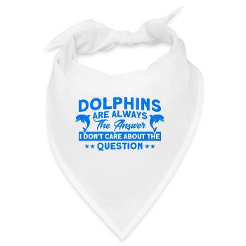 Delfin Delfin Liebhaber Tier Delfine Geschenk - Bandana - Weiß - Vorne