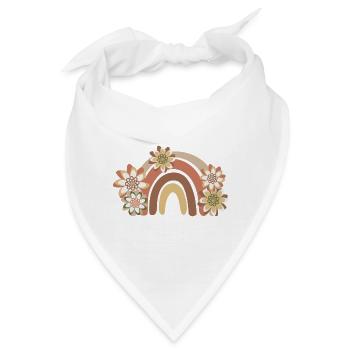 Regenbogen Boho, Bohême - Bandana - Weiß - Vorne
