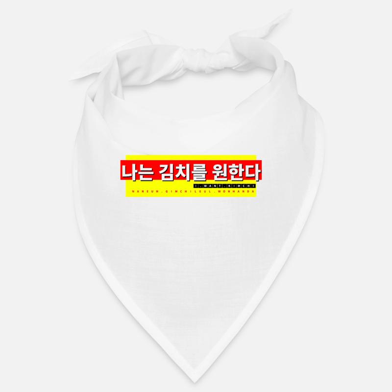 Coréen - Bandana - blanc