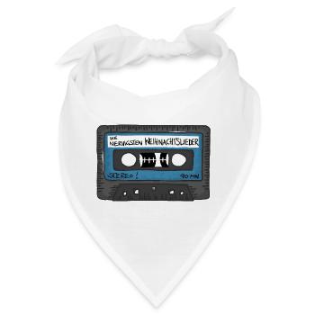 Retro Tape - die nervigsten Weihnachtslieder 90min - Bandana - Weiß - Vorne