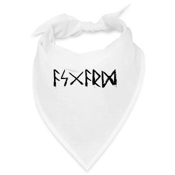 Asgard Runensprache - Bandana - Weiß - Vorne