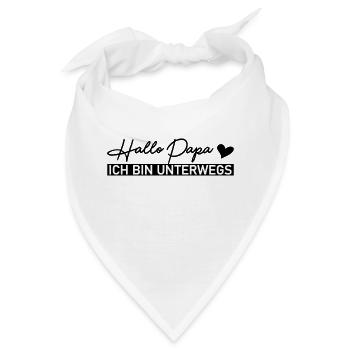 Hallo Papa - Bandana - Weiß - Vorne