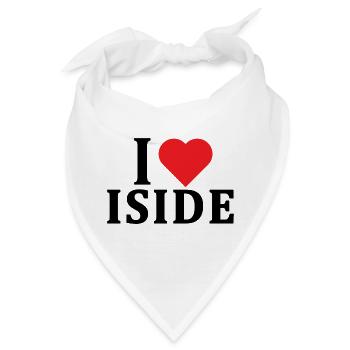 T-Shirt Ich liebe Isis T-Shirt Geschenkidee - Bandana - Weiß - Vorne
