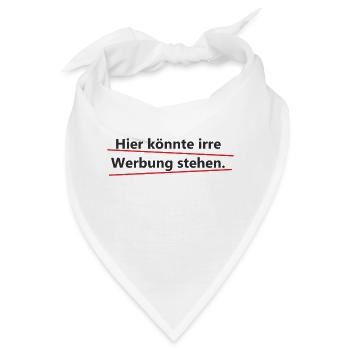 Werbung - Bandana - Weiß - Vorne