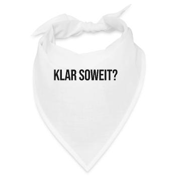 Klar soweit - Bandana - Weiß - Vorne