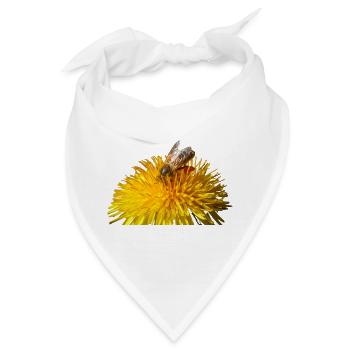 Bienen sind wichtige Bestäuber und machen Honig - Bandana - Weiß - Vorne
