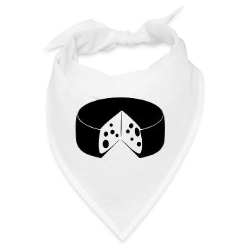 Käse mit Ausschnitt - Bandana - Weiß - Vorne