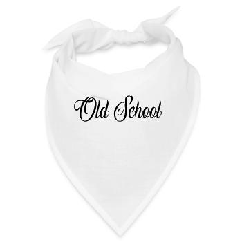 old school - Bandana - Weiß - Vorne