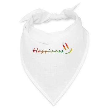 Happiness - Bandana - Weiß - Vorne