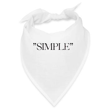 simple - Bandana - Weiß - Vorne