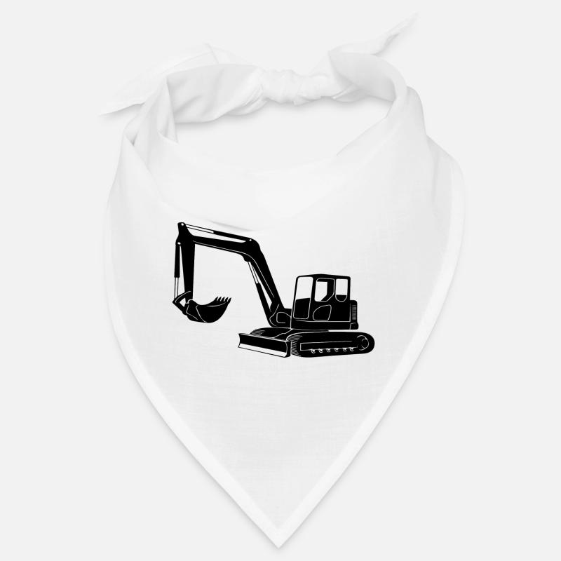 Baggerfahrer Silhouette - Baugeräteführer Bandana