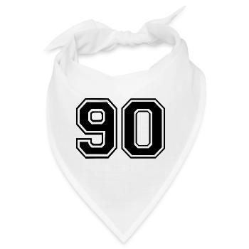 90 - Bandana - Weiß - Vorne