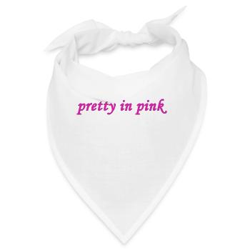 Hübsch in Pink - Bandana - Weiß - Vorne