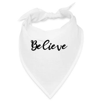 Believe - Bandana - Weiß - Vorne