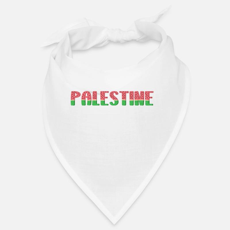 Pastèque Palestine - Bandana - blanc