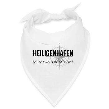 Koordinaten Heiligenhafen - Bandana - Weiß - Vorne
