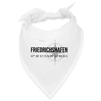 Koordinaten Friedrichshafen - Bandana - Weiß - Vorne
