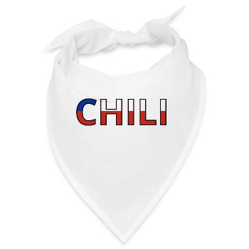 Flagge von Chile - Bandana - Weiß - Vorne