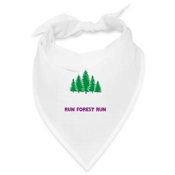 Trailrunning - Run Forest Run - Bandana - Weiß - Vorne