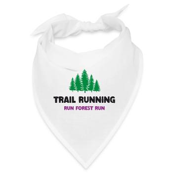 Trailrunning - Run Forest Run - Bandana - Weiß - Vorne
