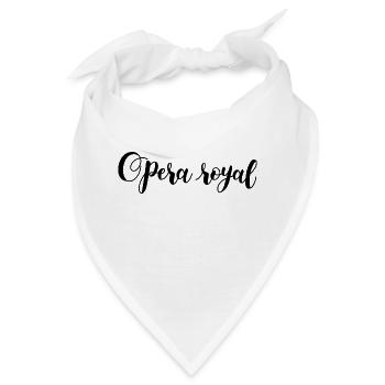 Königliches Opernhaus - Bandana - Weiß - Vorne