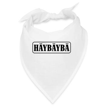 Hey Baby schwarz-weiss - Bandana - Weiß - Vorne