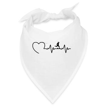 Fußballspieler - Bandana - Weiß - Vorne
