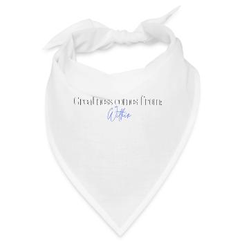 Größe von innen - Bandana - Weiß - Vorne