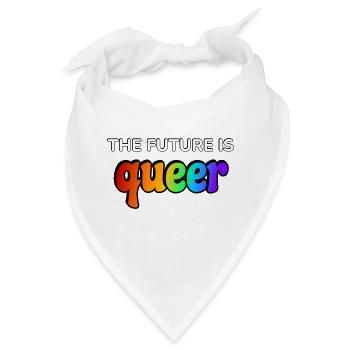 Die Zukunft ist queer - Bandana - Weiß - Vorne