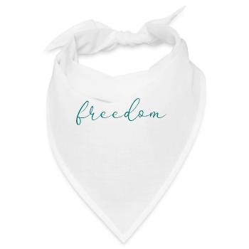 Freiheit - Bandana - Weiß - Vorne