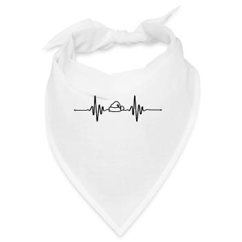 Beat Weihnachten - Bandana - Weiß - Vorne