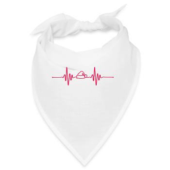 Beat Weihnachten - Bandana - Weiß - Vorne