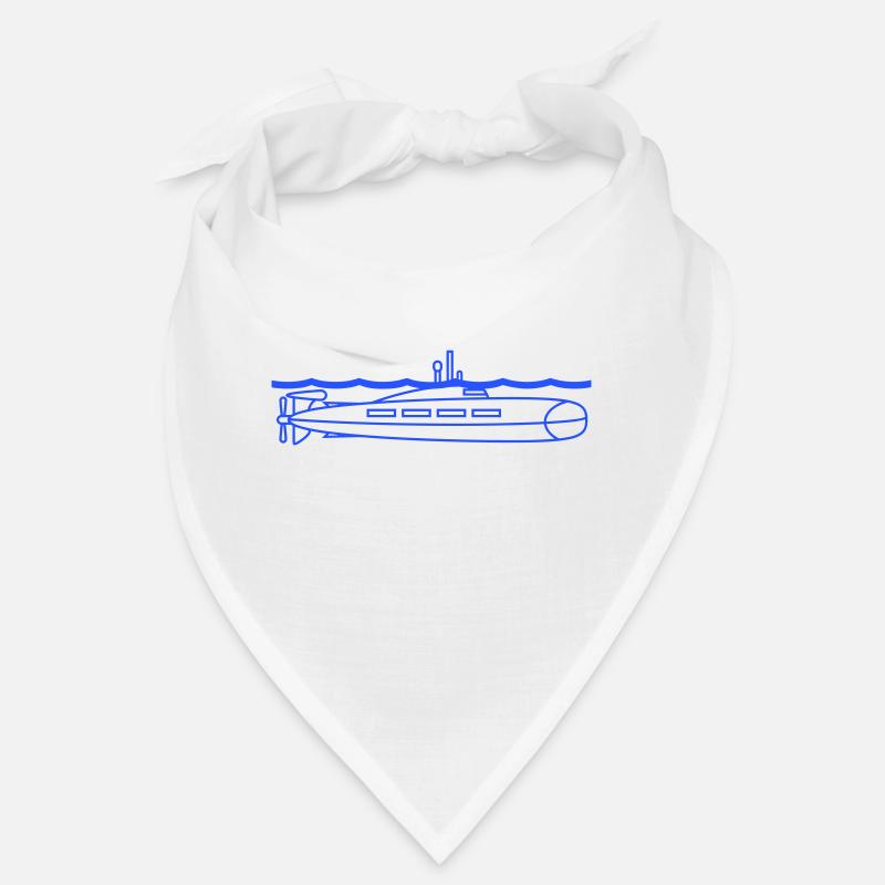 U-Boot Wasseroberfläche Periskop Beobachten Taucht Bandana