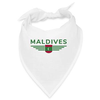 Malediven Fans: Exklusive Shirts - Bandana - Weiß - Vorne
