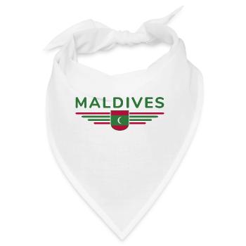 Malediven Fans: Exklusive Shirts - Bandana - Weiß - Vorne