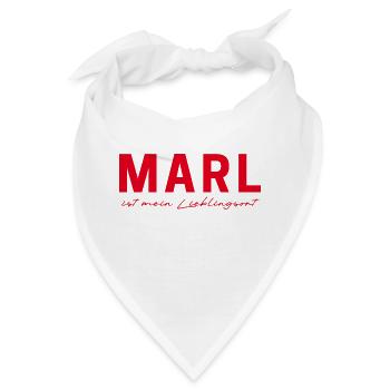 Marl Fan T-Shirt – Perfekt für echte Fans! - Bandana - Weiß - Vorne